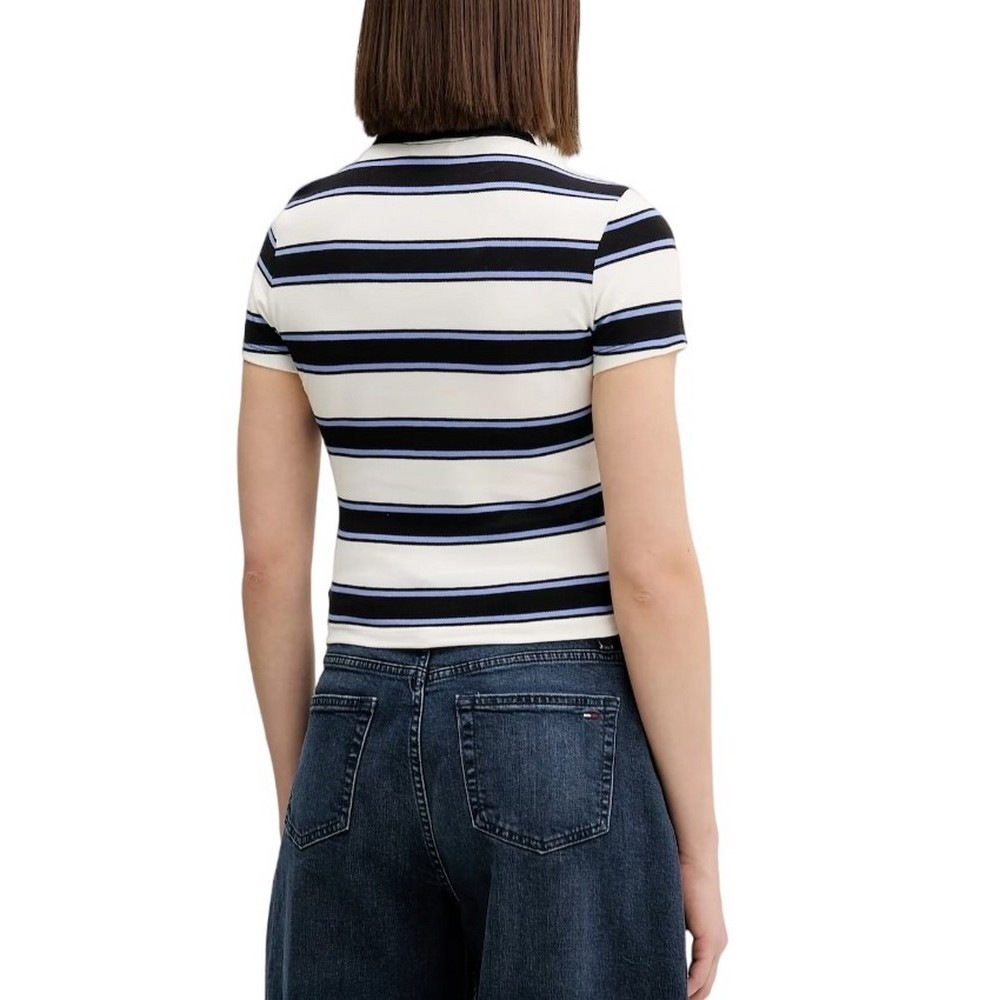 TOMMY JEANS SLIM SH ESSENTIAL POLO ΜΠΛΟΥΖΑ ΓΥΝΑΙΚΕΙΑ ECRU