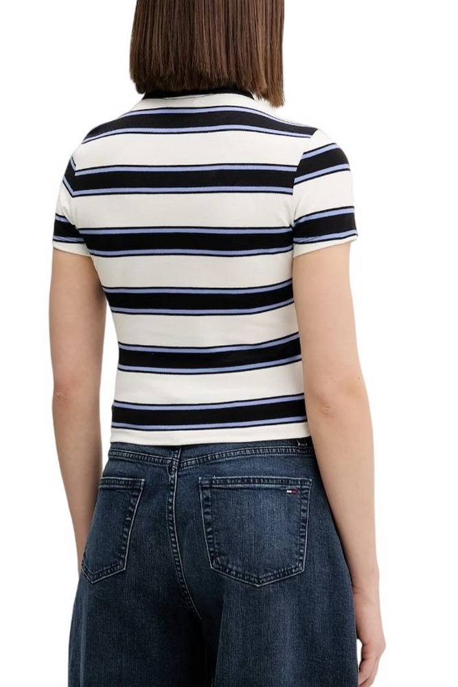 TOMMY JEANS SLIM SH ESSENTIAL POLO ΜΠΛΟΥΖΑ ΓΥΝΑΙΚΕΙΑ ECRU
