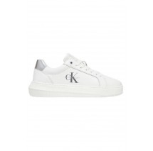CALVIN KLEIN JEANS CHUNKY CUPSOLE LTH SILVER ΠΑΠΟΥΤΣΙ ΓΥΝΑΙΚΕΙΟ WHITE SILVER