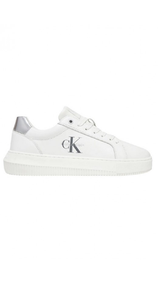 CALVIN KLEIN JEANS CHUNKY CUPSOLE LTH SILVER ΠΑΠΟΥΤΣΙ ΓΥΝΑΙΚΕΙΟ WHITE SILVER