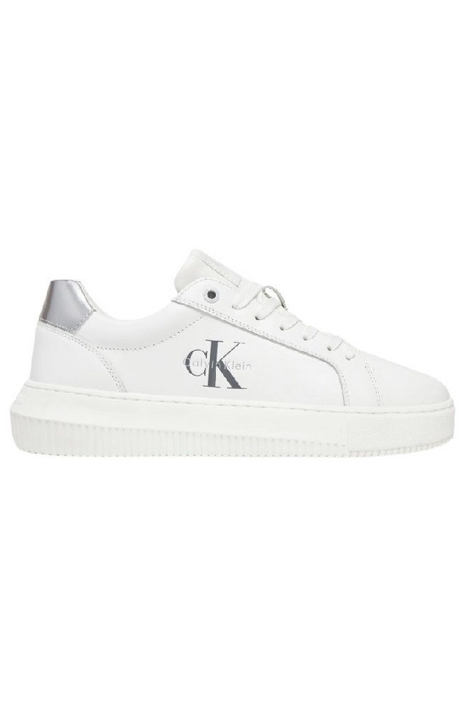CALVIN KLEIN JEANS CHUNKY CUPSOLE LTH SILVER ΠΑΠΟΥΤΣΙ ΓΥΝΑΙΚΕΙΟ WHITE SILVER