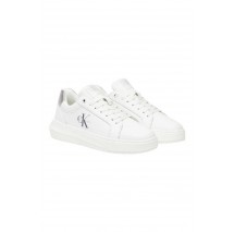 CALVIN KLEIN JEANS CHUNKY CUPSOLE LTH SILVER ΠΑΠΟΥΤΣΙ ΓΥΝΑΙΚΕΙΟ WHITE SILVER