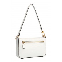 ΤΣΑΝΤΑ KATEY CROC MINI TOP ZIP SHLDR ΓΥΝΑΙΚΕΙΑ GUESS WHITE