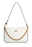 ΤΣΑΝΤΑ KATEY CROC MINI TOP ZIP SHLDR ΓΥΝΑΙΚΕΙΑ GUESS WHITE