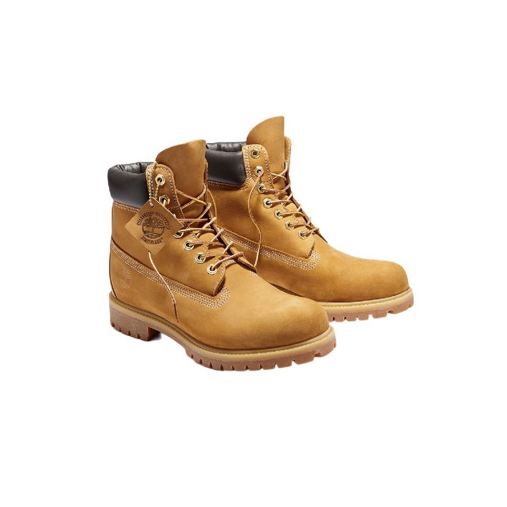 TIMBERLAND PREM 6 INCH LACE UP WATERPROOF BOOT ΠΑΠΟΥΤΣΙ ΑΝΔΡΙΚΟ WHEAT