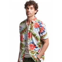 SUPERDRY D2 OVIN VINTAGE HAWAIIAN S/S SHIRT ΠΟΥΚΑΜΙΣΟ ΑΝΔΡΙΚΟ WHITE