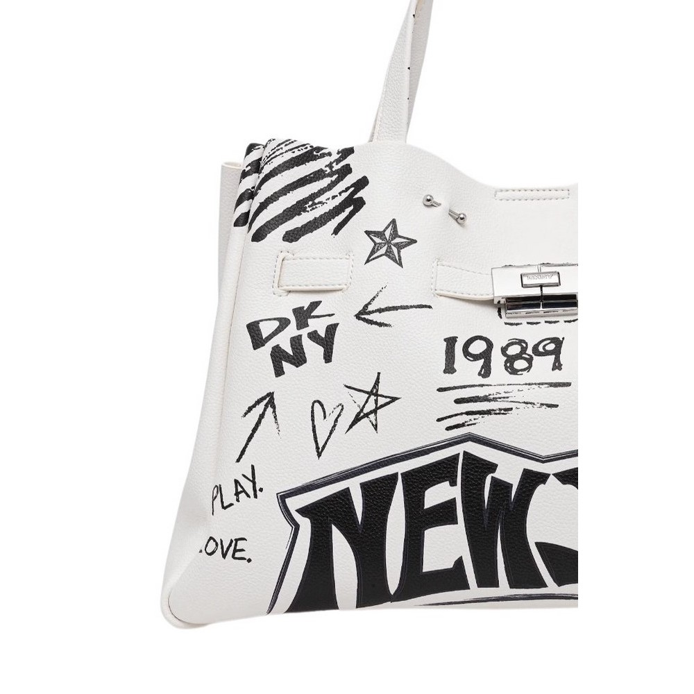 DKNY BRYAR DATCHELS HANDBAG R54DDK43 ΤΣΑΝΤΑ ΓΥΝΑΙΚΕΙΑ WHITE