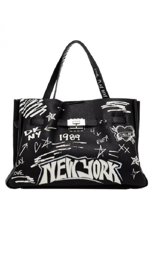 DKNY BRYAR DATCHELS HANDBAG R54DDK43 ΤΣΑΝΤΑ ΓΥΝΑΙΚΕΙΑ BLACK