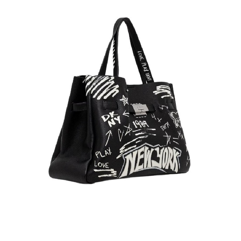 DKNY BRYAR DATCHELS HANDBAG R54DDK43 ΤΣΑΝΤΑ ΓΥΝΑΙΚΕΙΑ BLACK