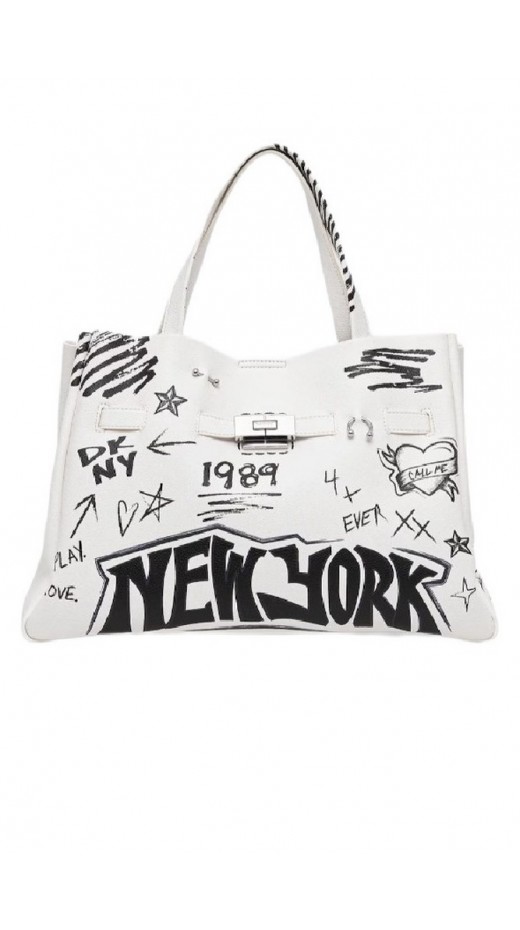 DKNY BRYAR DATCHELS HANDBAG R54DDK43 ΤΣΑΝΤΑ ΓΥΝΑΙΚΕΙΑ WHITE