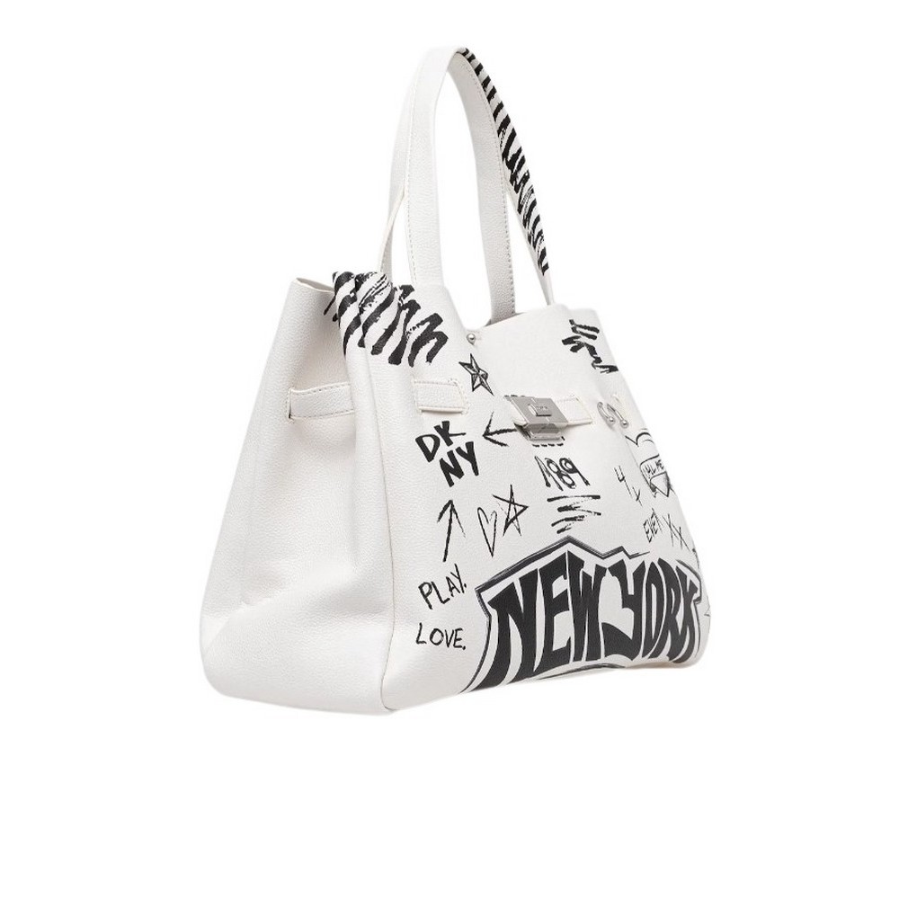 DKNY BRYAR DATCHELS HANDBAG R54DDK43 ΤΣΑΝΤΑ ΓΥΝΑΙΚΕΙΑ WHITE