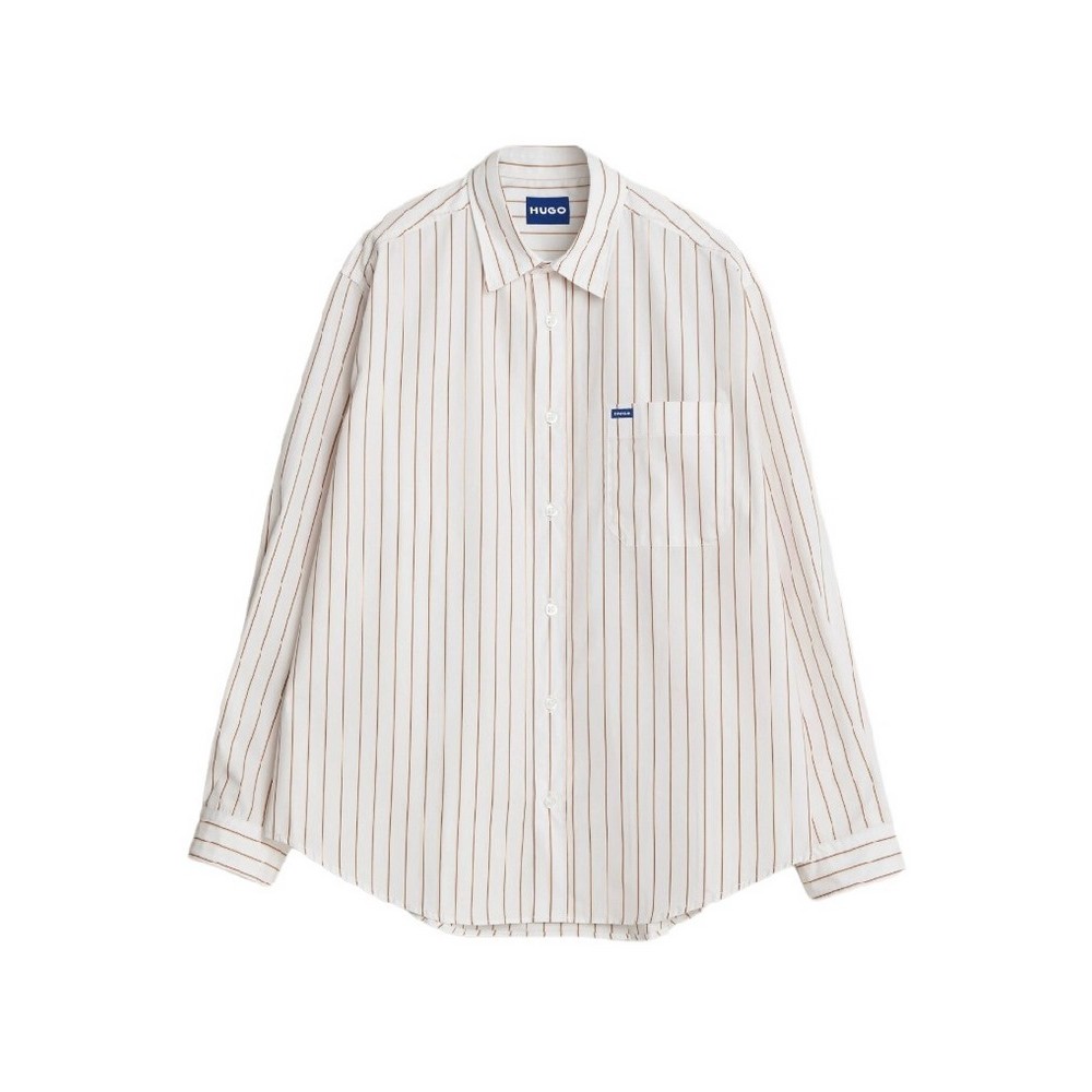 HUGO BOSS CASUAL SHIRTS EBALTO ΠΟΥΚΑΜΙΣΟ ΑΝΔΡΙΚΟ WHITE