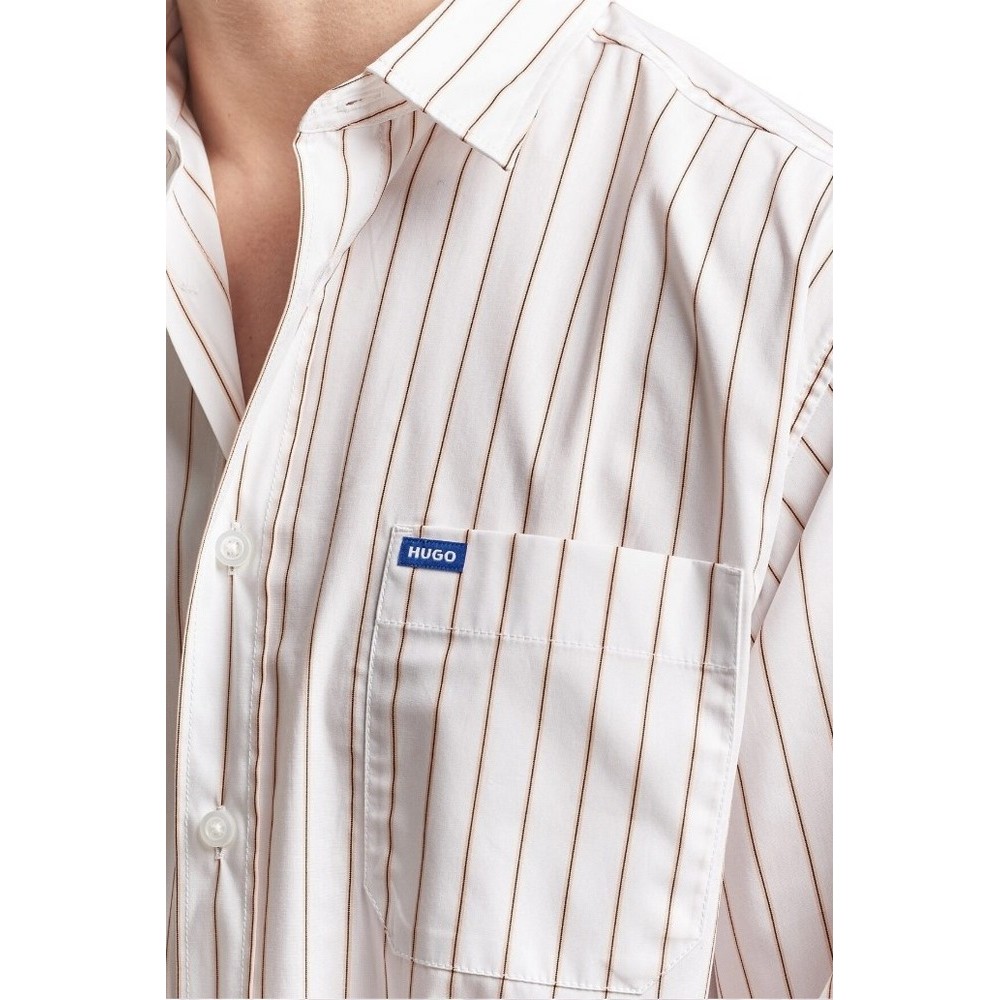 HUGO BOSS CASUAL SHIRTS EBALTO ΠΟΥΚΑΜΙΣΟ ΑΝΔΡΙΚΟ WHITE