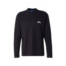 HUGO BOSS NUVENLY JERSEY T-SHIRT ΜΠΛΟΥΖΑ ΜΑΚΡΥΜΑΝΙΚΗ ΑΝΔΡΙΚΗ BLACK