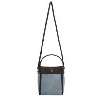 CALVIN KLEIN DENIM BUCKET WITH STRAP ΤΣΑΝΤΑ ΓΥΝΑΙΚΕΙΑ WASHED DENIM