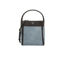 CALVIN KLEIN DENIM BUCKET WITH STRAP ΤΣΑΝΤΑ ΓΥΝΑΙΚΕΙΑ WASHED DENIM
