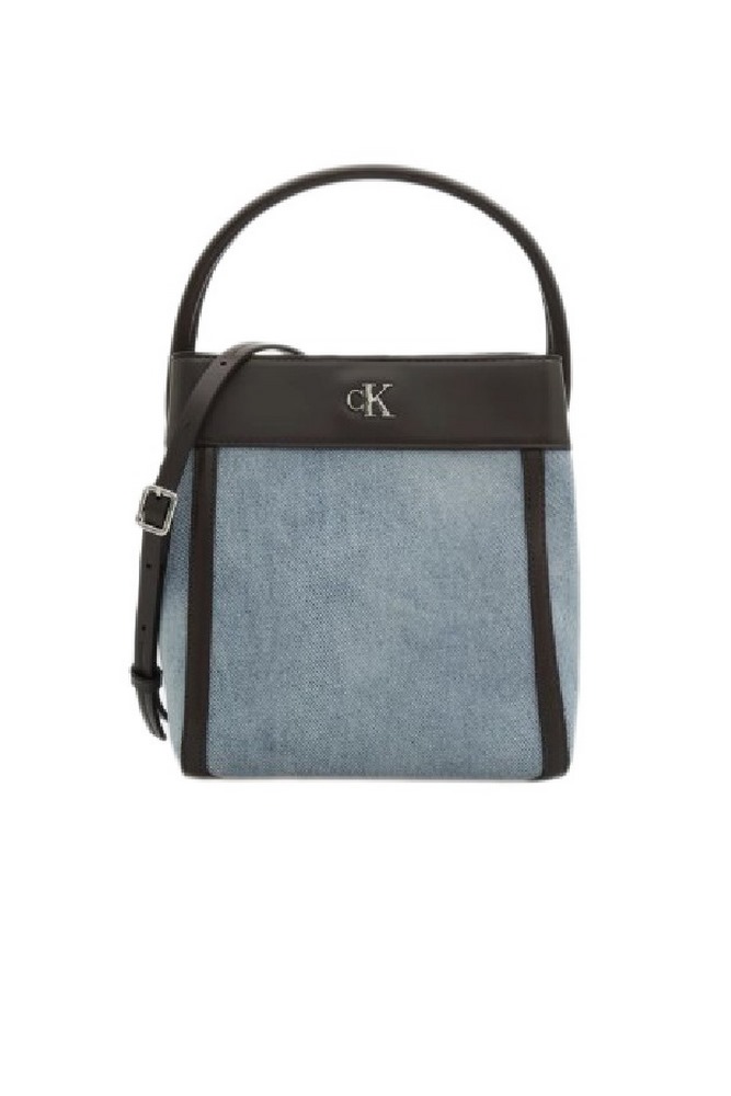 CALVIN KLEIN DENIM BUCKET WITH STRAP ΤΣΑΝΤΑ ΓΥΝΑΙΚΕΙΑ WASHED DENIM