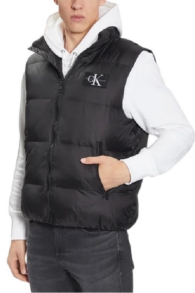 CALVIN KLEIN ESSENTIALS DOWN VEST ΜΠΟΥΦΑΝ-ΓΙΛΕΚΟ ΑΝΔΡΙΚΟ BLACK