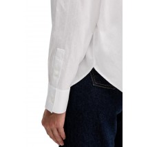 CALVIN KLEIN JEANS COTTON POPLIN JACQUARD RELAXED ΠΟΥΚΑΜΙΣΟ ΓΥΝΑΙΚΕΙΟ WHITE