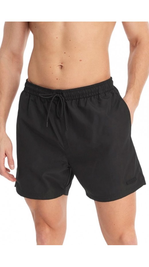 CALVIN KLEIN MEDIUM DRAWSTRING COVERED WAISTB ΜΑΓΙΟ ΑΝΔΡΙΚΟ BLACK