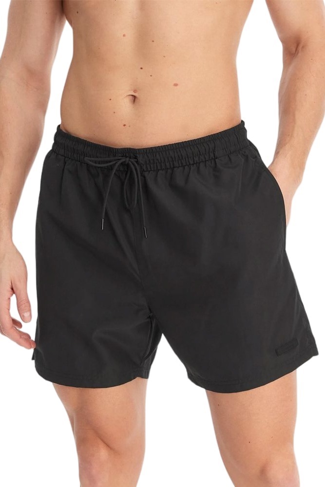 CALVIN KLEIN MEDIUM DRAWSTRING COVERED WAISTB ΜΑΓΙΟ ΑΝΔΡΙΚΟ BLACK