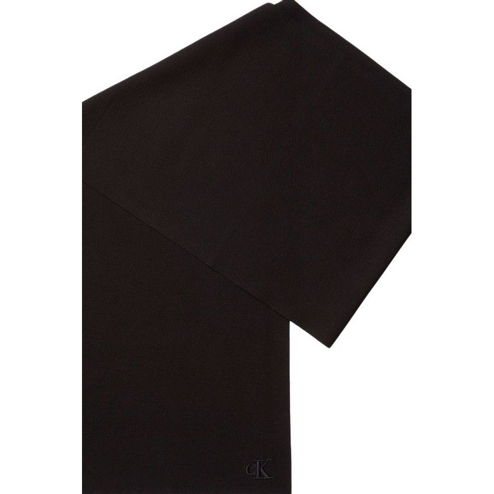 CALVIN KLEIN FINE RIB SCARF ΚΑΣΚΟΛ ΑΝΔΡΙΚΟ BLACK