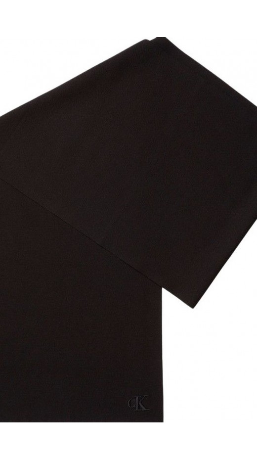 CALVIN KLEIN FINE RIB SCARF ΚΑΣΚΟΛ ΑΝΔΡΙΚΟ BLACK