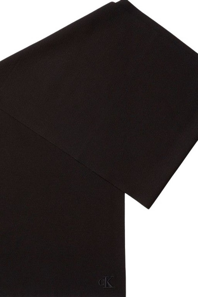 CALVIN KLEIN FINE RIB SCARF ΚΑΣΚΟΛ ΑΝΔΡΙΚΟ BLACK