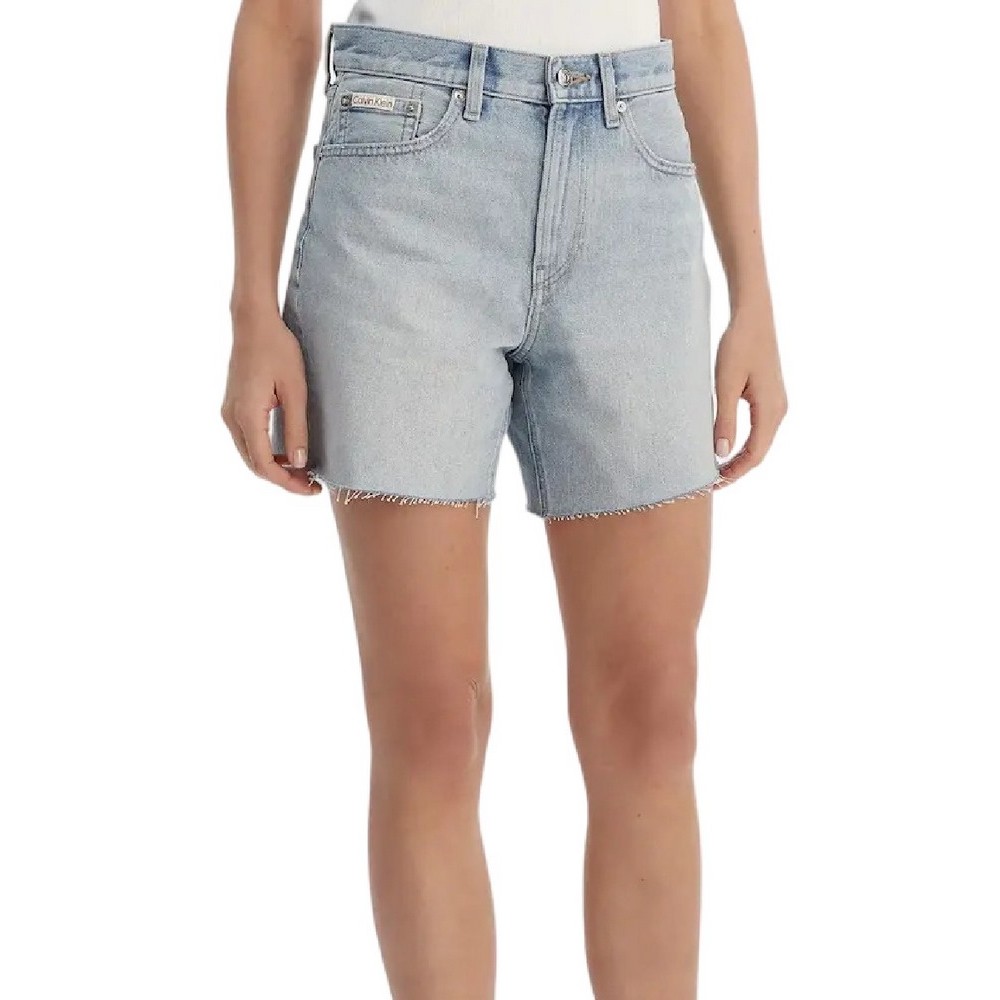 CALVIN KLEIN JEANS 90S 6 IN SHORT WASHED LUTHER ΤΖΙΝ ΒΕΡΜΟΥΔΑ ΓΥΝΑΙΚΕΙΑ LIGHT DENIM
