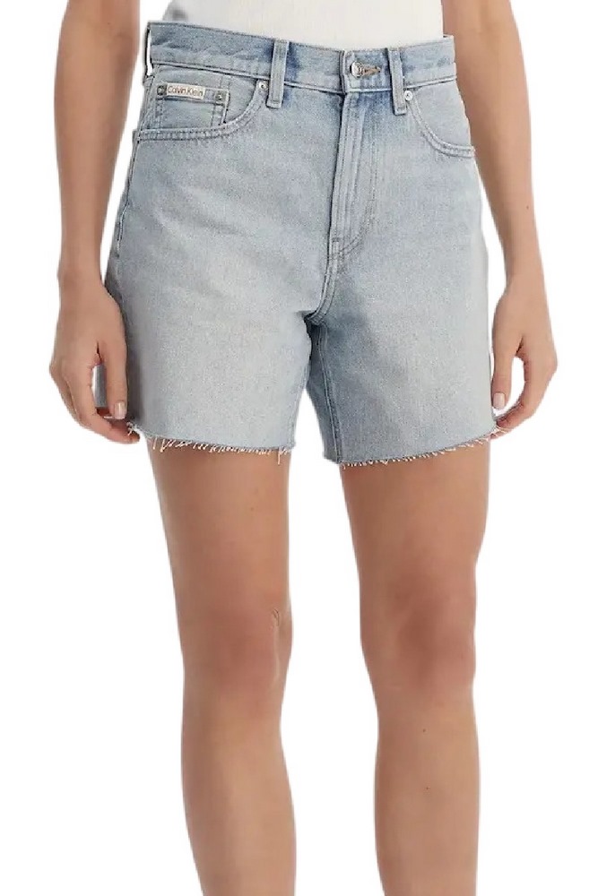 CALVIN KLEIN JEANS 90S 6 IN SHORT WASHED LUTHER ΤΖΙΝ ΒΕΡΜΟΥΔΑ ΓΥΝΑΙΚΕΙΑ LIGHT DENIM