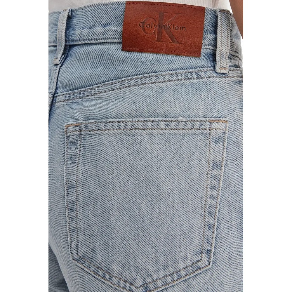 CALVIN KLEIN JEANS 90S 6 IN SHORT WASHED LUTHER ΤΖΙΝ ΒΕΡΜΟΥΔΑ ΓΥΝΑΙΚΕΙΑ LIGHT DENIM