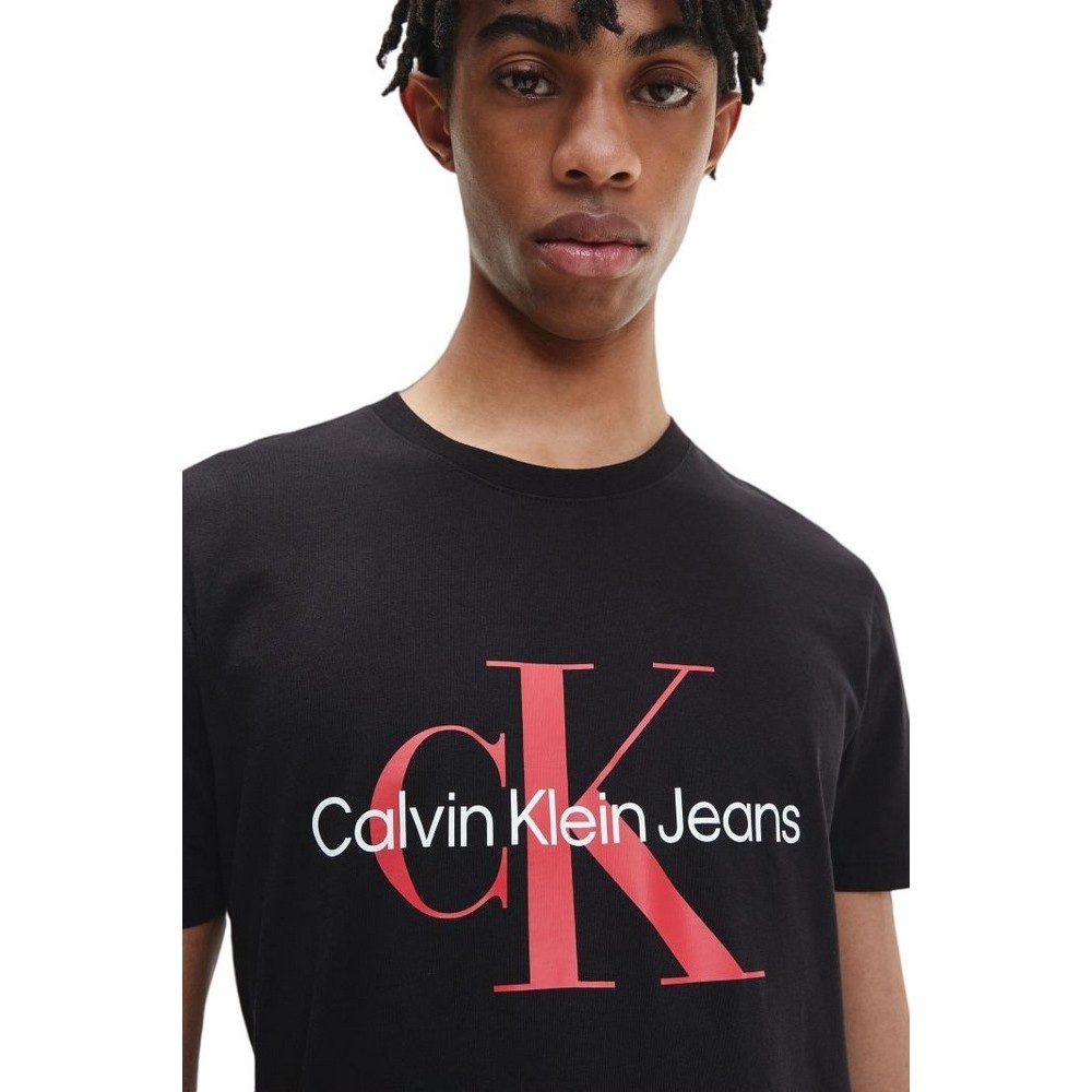 CALVIN KLEIN JEANS SEASONAL MONOGRAM TEE T-SHIRT ΑΝΔΡΙΚΟ BLACK/RED