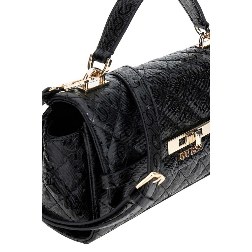 GUESS IDRA TOP HANDLE FLAP ΤΣΑΝΤΑ ΓΥΝΑΙΚΕΙΑ BLACK