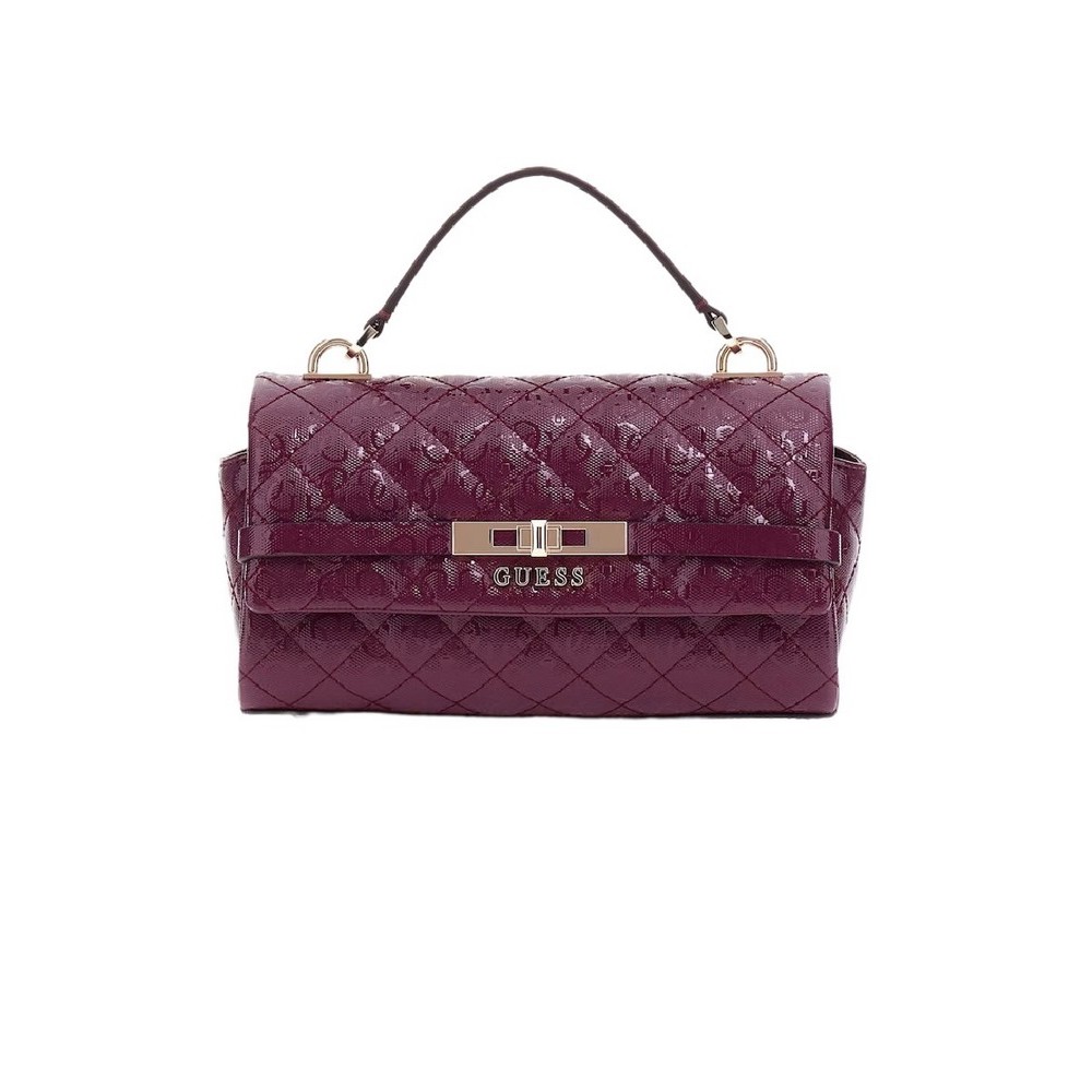 GUESS IDRA TOP HANDLE FLAP ΤΣΑΝΤΑ ΓΥΝΑΙΚΕΙΑ WINE