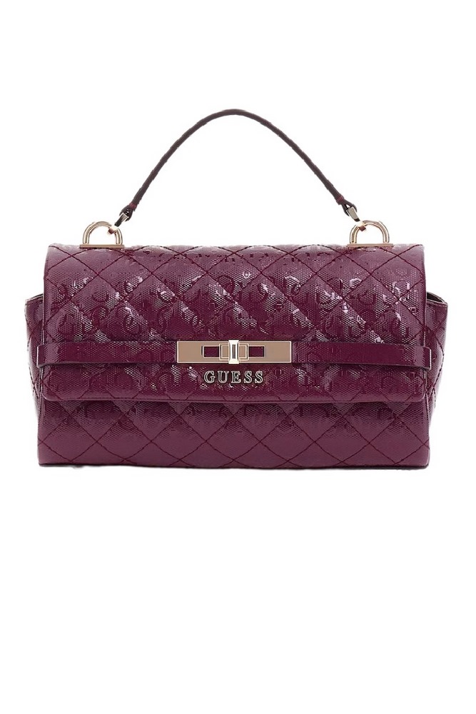 GUESS IDRA TOP HANDLE FLAP ΤΣΑΝΤΑ ΓΥΝΑΙΚΕΙΑ WINE