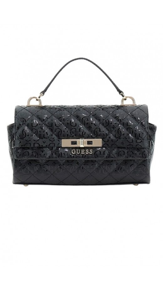 GUESS IDRA TOP HANDLE FLAP ΤΣΑΝΤΑ ΓΥΝΑΙΚΕΙΑ BLACK