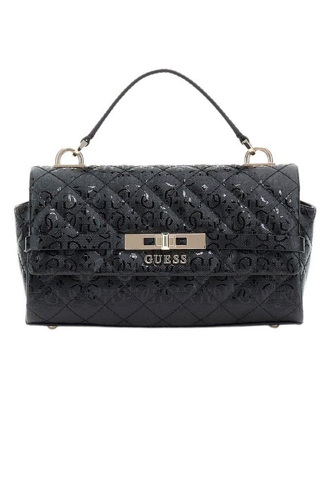 GUESS IDRA TOP HANDLE FLAP ΤΣΑΝΤΑ ΓΥΝΑΙΚΕΙΑ BLACK