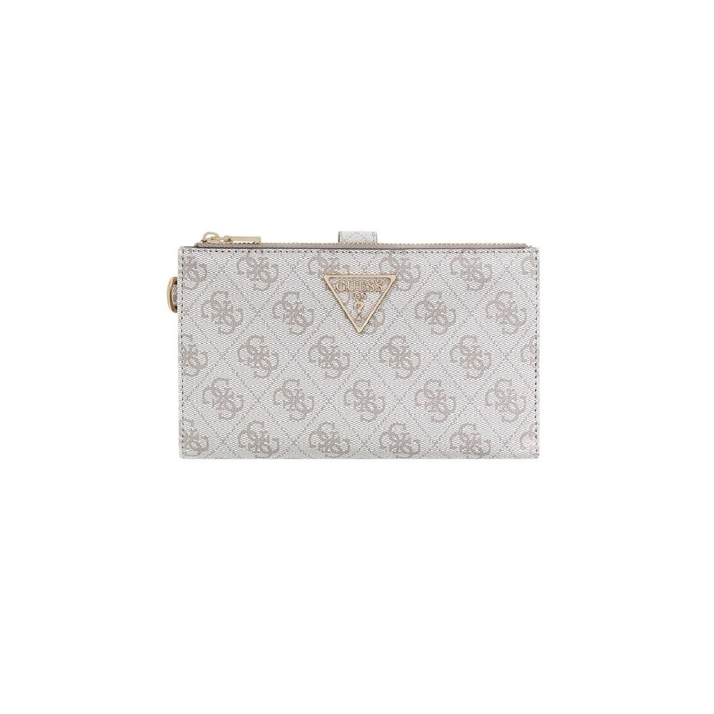 GUESS LAUREL II SLG DBL ZIP ORGNZR ΠΟΡΤΟΦΟΛΙ ΓΥΝΑΙΚΕΙΟ TAUPE