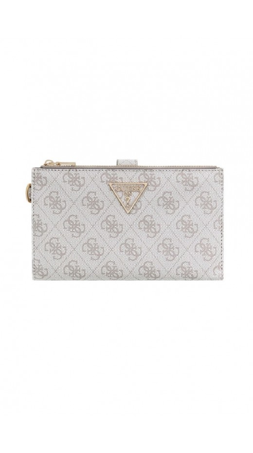 GUESS LAUREL II SLG DBL ZIP ORGNZR ΠΟΡΤΟΦΟΛΙ ΓΥΝΑΙΚΕΙΟ TAUPE