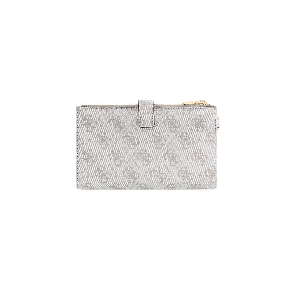 GUESS LAUREL II SLG DBL ZIP ORGNZR ΠΟΡΤΟΦΟΛΙ ΓΥΝΑΙΚΕΙΟ TAUPE