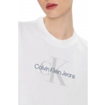 CALNIN KLEIN JEANS ARCHIVAL MONOLOGO RELAXED TEE  T-SHIRT ΓΥΝΑΙΚΕΙΟ WHITE
