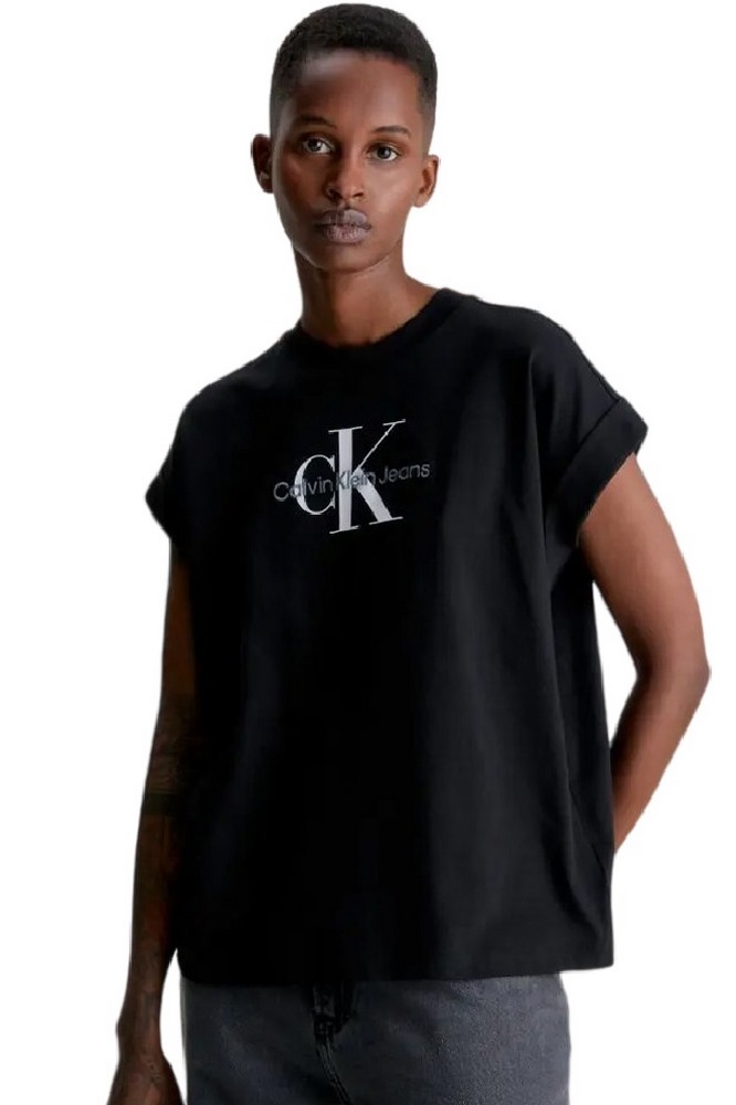CALNIN KLEIN JEANS ARCHIVAL MONOLOGO RELAXED TEE  T-SHIRT ΓΥΝΑΙΚΕΙΟ BLACK
