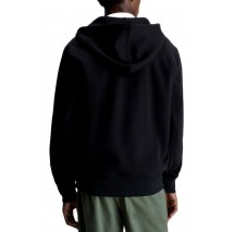 CALVIN KLEIN JEANS MIX MEDIA ZIP THROUGH HOODIE ΖΑΚΕΤΑ ΑΝΔΡΙΚΗ BLACK