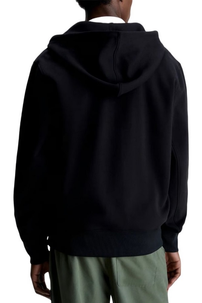 CALVIN KLEIN JEANS MIX MEDIA ZIP THROUGH HOODIE ΖΑΚΕΤΑ ΑΝΔΡΙΚΗ BLACK