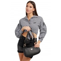 ΤΣΑΝΤΑ ALEXIE TOP ZIP SHOULDER BAG ΓΥΝΑΙΚΕΙΑ GUESS BLACK