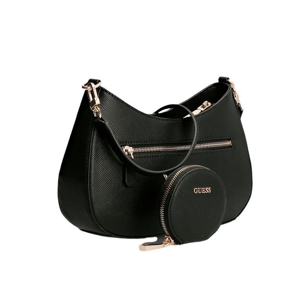 ΤΣΑΝΤΑ ALEXIE TOP ZIP SHOULDER BAG ΓΥΝΑΙΚΕΙΑ GUESS BLACK