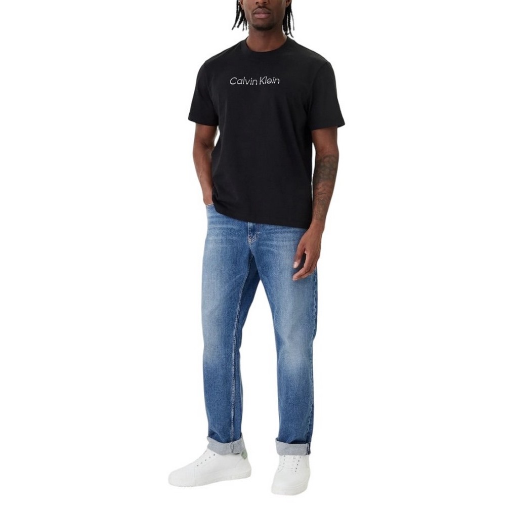 CALVIN KLEIN 20S EU WHOLESALE SPORTSWEAR GRAP T-SHIRT ΜΠΛΟΥΖΑ ΑΝΔΡΙΚΗ BLACK