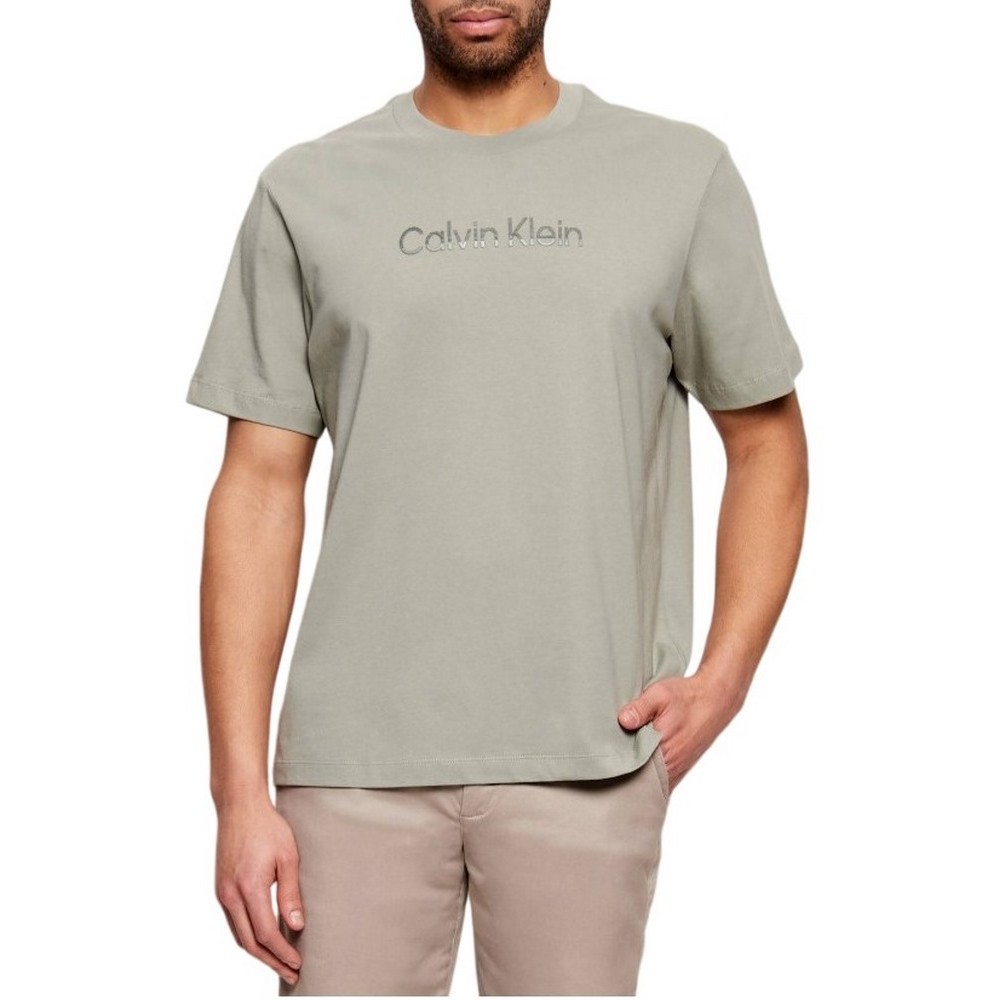 CALVIN KLEIN 20S EU WHOLESALE SPORTSWEAR GRAP T-SHIRT ΜΠΛΟΥΖΑ ΑΝΔΡΙΚΗ KHAKI