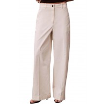 CALVIN KLEIN JEANS BAGGY CHINO FASHION PANT ΠΑΝΤΕΛΟΝΙ ΓΥΝΑΙΚΕΙΟ OFF WHITE