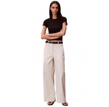 CALVIN KLEIN JEANS BAGGY CHINO FASHION PANT ΠΑΝΤΕΛΟΝΙ ΓΥΝΑΙΚΕΙΟ OFF WHITE